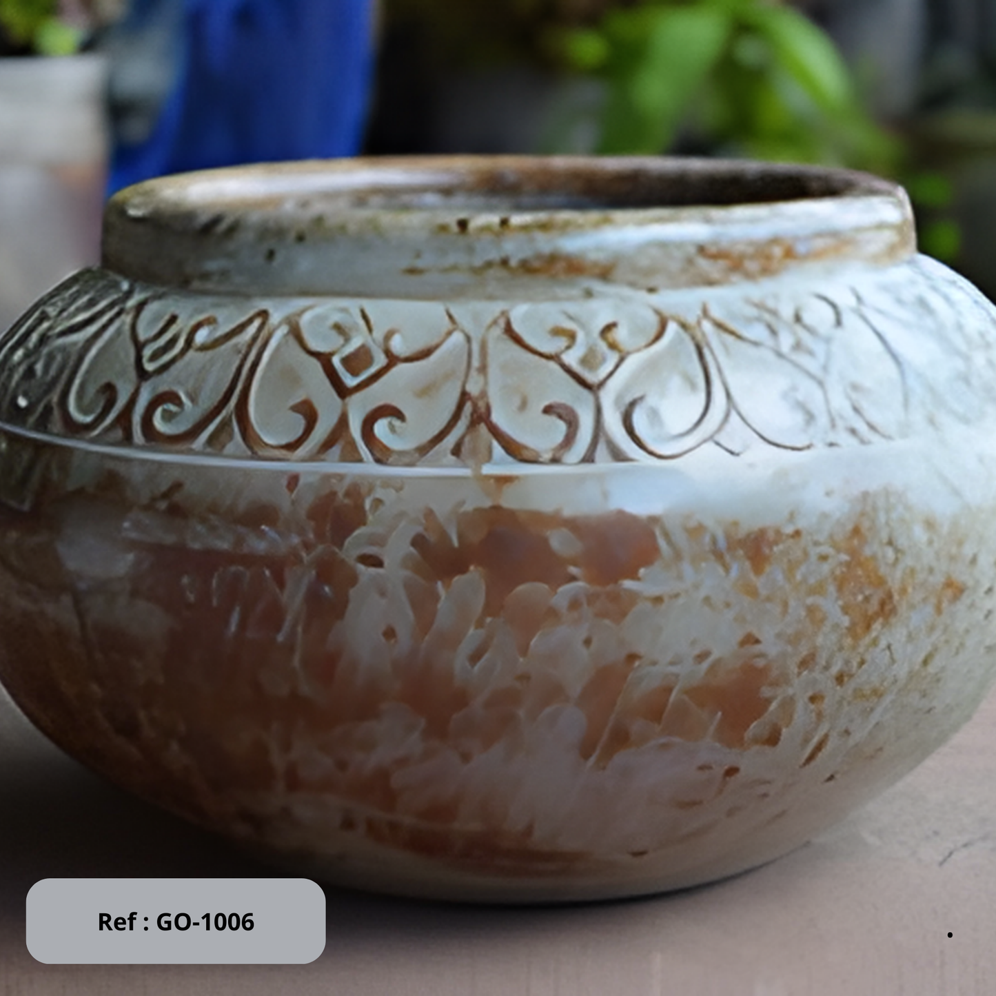 Poterie extérieur / GO 1006 Plantes passion
