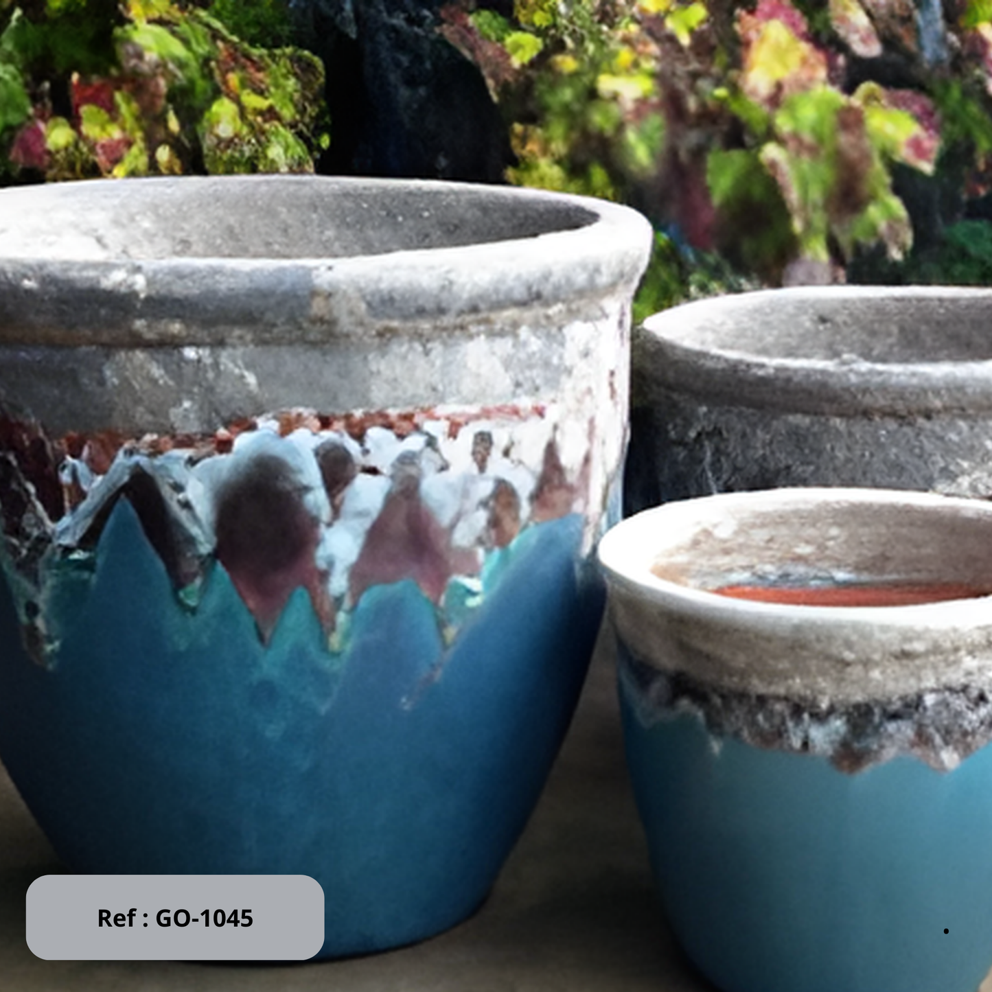 POT CERAMIQUE EXTERIEUR / GO-1066 Plantes passion